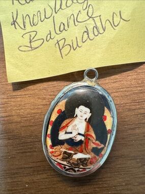 Buddha Pendant Necklace – Multicolor Religious Charm